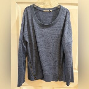 Athleta Heathered Blue Sweatshirt